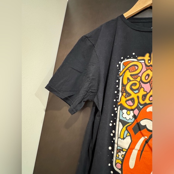 THE ROLLING STONES Men’s Black Cotton Tee - Picture 3 of 6